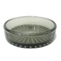 Small Glass Ash Tray - Black Glass. 