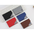 Women'S Card Holder Elegant Business Card Metal Wallet Storage Case Stainless Steel Pu Leather for Business Professionals Daily Use Travel Accessory Gift Option Office Essential. 