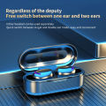 F9 MINI True Wireless Earbuds Tws Earphones Bluetooth Stereo in ear Headphones with Mic, Gaming F9 Buds Pro IPX7 Waterproof Sport Headset, Noise Cancelling Handfree (Wireless Charging Case) 9DStereo bass Touch Control plus for IOS Android Phone – Black. 