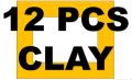 PACK OF 12 COLORS CLAY-Modeling Clay-3 PCS Clay-6 Pcs Clay- 12 Pcs Clay. 