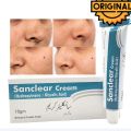 Sanclear Cream (Hydroquinone 4% + Glycolic Acid) Medical-Grade Melasma & Dark Spot Treatment. 
