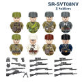 DIY WW2 Infantry Military Soldiers Medical Corp War Army Mini Gun s Model Building Block Brick Children Kids Children Toys. 