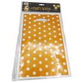 Orange Polka Dot Goody Bags - 10 x 6 Inch - Gift Bags - Orange Themed Party - Orange - Unisex - Pack Of 10. 
