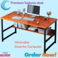 Functional Home Office and Writing Table for Office Professionals and Students,  College and School tables, Students study purpose table, Training and conference room tables, laboratories use MDF wood tables, Modern Work Desk with Open Shelf. 