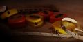 Inch Tape Key Chain made in China 1m/3FT Measurement Tape Random colors. 