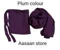 Hijab Half Niqab Patti and Plain Scarf Chiffon Soft Georgette - Stoller - Naqab for Girls Women Georgette. 