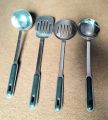 High quality stainless steel cooking spoon 4 Spoon Set Steel Kitchen Cooking / Kitchen Utensils / Serving Spoons. 