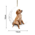 Hanging Pendant Flat Car Rearview Mirror Backpack Pendant. 