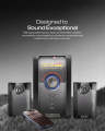 Audionic Max 550 BT Plus 2.1 Channel Bluetooth Speaker | 20W Multimedia Home Theater Speaker | 5" Woofer with Dual Satellite Speakers | USB, Micro SD & AUX | LED Display | Remote Control | Powerful Bass Sound System. 