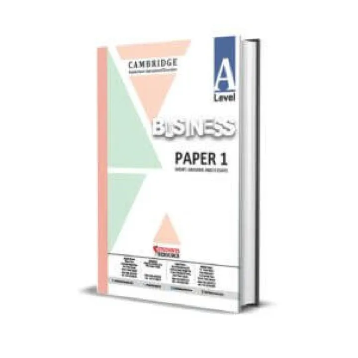 A Level Business 9609 P1 Yearly | 2023-2025 | Ring Bind | Mark Scheme ...