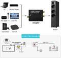 DAC Digital Audio Converter, Digital Optical Coaxial Toslink to Analog Audio Converter Stereo L / R RCA Audio Adapter for HDTV DVD Blu-ray Home Cinema Systems PS3 Xbox X360 with Optical Cable and USB Power Cable. 