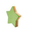 Star Shaped Multicolor Sticky Notes, Bright Colors Self Stick Writing Pads 3X3 inch - Pack of 1 / 100 Sheets. 