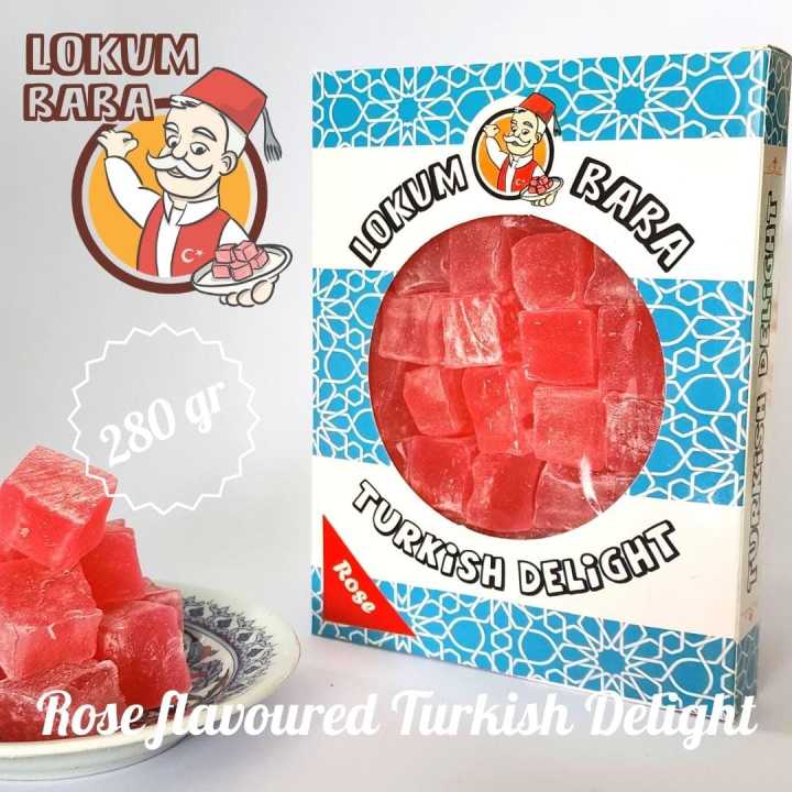 Lokum Baba Turkish Delight, Rose Flavored