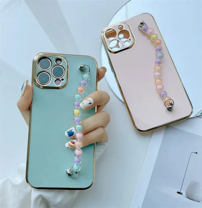 DEL%20for%20Vivo%20Y85%20V9%20Back%20Cover%20with%203D%20Colorful%20Wristband%20Chain%20Fashion%20Bracelet%20Shiny%20Plating%20Phone%20Case%20Soft%20Silicone%20Protective%20Cover%20-%20Image%204