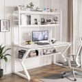 Large Computer Desk with Hutch and Bookshelf, PC Study Desk Home Office Desk , Gaming Desk, Study Work Table. 