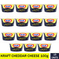 Pack Of 15 Kraft Processed Cheddar Cheese Tin, 100 g. 