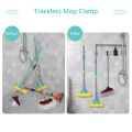 Wall Mounted Hanger Organizer Mop Broom Holder No-slip Gripper Self for Hanger Mop Hook Racks Kitchen Bathroom Adhesive Shower Hooks. 