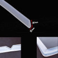1 Meter U Channel silicone rubber shower door glass sealing strip edge trim glazing weatherstrip edge guard. 