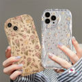 Transparent 3D Wavy Curved Edge Phone Case Compatible For Infinix Hot 11 20 10 12 9 8 30i 30 Play Hot 10Lite 9 8 Smart 5 6Plus 7 6 Note 12 G96 Fresh Flowers Soft Tpu Flower Back Cover. 