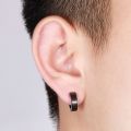 Pack of 2 Black Punk Earrings. 