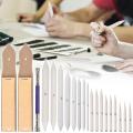 20x Blending Blending Stumps Paper Tortillon Set Tool with 2 Sandpaper Pencil Sharpeners Sketch for Teenager Artist School DIY. 