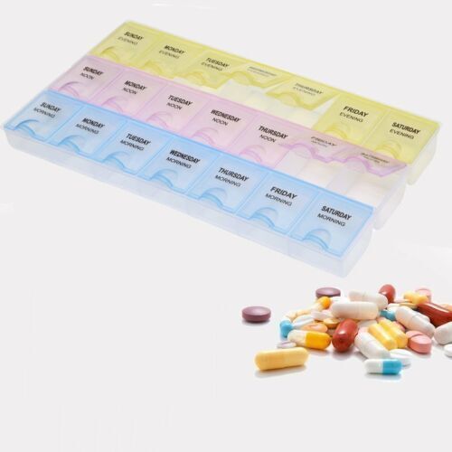 Weekly 7 Days Portable Pill Tablet Medicine Storage Organizer Box ...