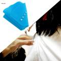 Professional Hair Cutting Collar ,Silicone Adjustable Neck Wrap Barber Accessories Clasp Design Waterproof Cape for Beauty Salon Hairdresser - Blue. 