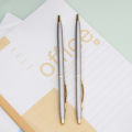 Smooth writing  Metal ballpoint pen Durable Small-sized  Metal pen Fine rod pen Smooth writing Small-sized Rotating pen for Office School Business use Office  use . 
