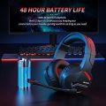 BINNUNE  BW01Wireless Gaming Headset with Microphone for PC PS4 PS5 Playstation 4 5, 2.4G Wireless Bluetooth USB Gamer Headphones with Mic for Laptop Computer. 