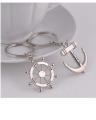 1 pair Anchor Key Ring Metal. 