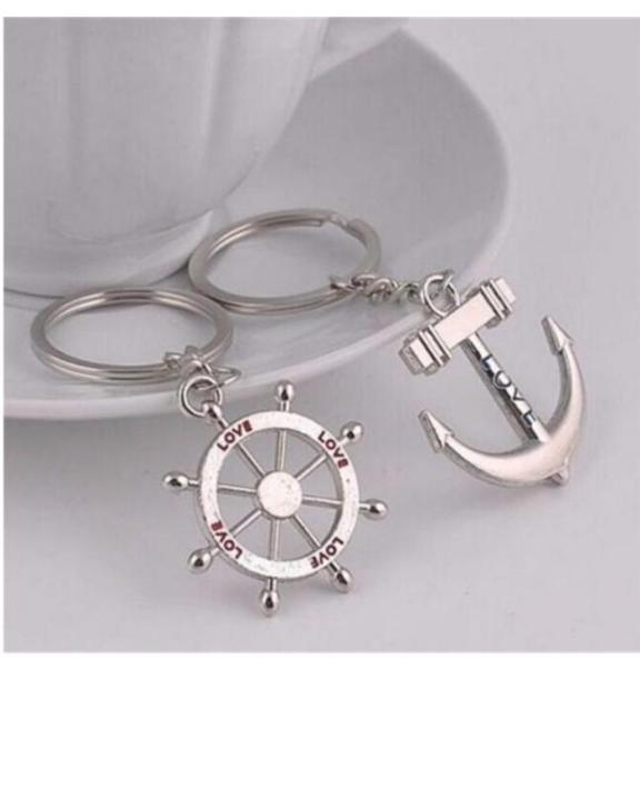 1%20pair%20Anchor%20Key%20Ring%20Metal%20-%20Image%204