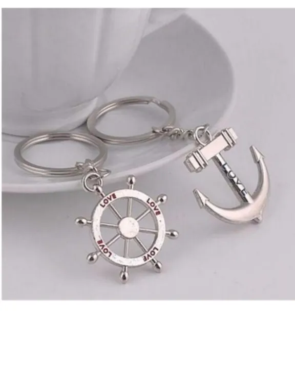 1%20pair%20Anchor%20Key%20Ring%20Metal%20-%20Image%204