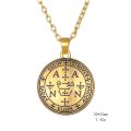 Talisman Of Protection Good Luck Amulet Necklace Stainless Steel Chain Wealth Seal of solomon Adjustment Wax Rope Chain Jewelry. 