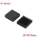 Heatsink 28x28x8mm Radiator Cooler Aluminum 28*28*8mm Heat Sink 28mm*28mm*8mm Metal Slotting For Cooling 28mmx28mmx8mm. 