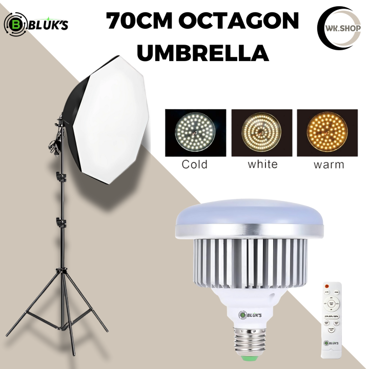 WK.SHOP BLUK'S 📸 50x70cm Softbox + 70cm Octagon Umbrella Softbox 💡 ...