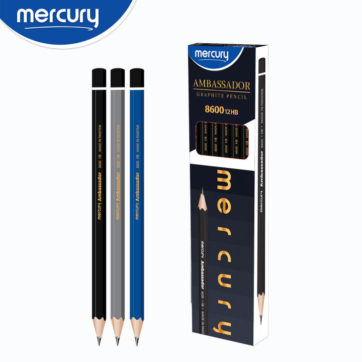 Mercury Ambassador-8600 Black Lead Pencil (Box of 12 Pencils)