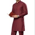 Elegant Maroon Kurta Pajama for Men. 