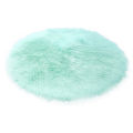 Soft Faux Sheepskin Fur Rug Rug for Bedroom Fuzzy Light Blue. 