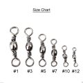 25/50 Pcs Swivel and Swivels  With Connector  For Saltwater & Freshwater Fishing. 