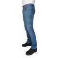 Overdrive Denim Biker Jeans Blue for Motorcycle with CE Armored Protective Pads. 