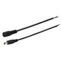 DC power male female cable 12V Plug DC 5.5x2.1Adapter cable Plug Connector for For CCTV Camera and 3528 5050 LED Strip Light. 