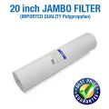 20 inch Jambo Sediment Water Filter, Whole House Heavy Duty Spun Polypropylene Replacement Cartridge, 20" x 4.5", 5 Micron,White. 