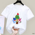 Baby Shark Doo Doo Doo Kids T Shirt Boys Girls Cartoon Pink Fong Cute Tops Children Casual Costume For1-12 Years in Stock. 