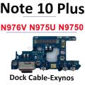 For Samsung Note 10 Plus 4G 5G N975 N976B N976V N975F N975U Wi-Fi Signal Antenna USB Charger Port Board Dock Main LCD Flex Cable. 