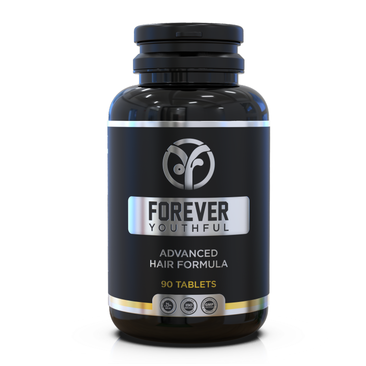 DHT Blocker Hair Vitamins - Best Results - 90 Tablets - Forever Youthful