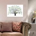 Wedding Thumbprint Tree Finger Painting Wedding Guest Book Green. 