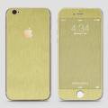 iPhone 6 Skin - SkinLee HQ Apple Logo Skin Wrap (Not Cover) - Champion Gold Metal Brushed Material - SKINLEE-196-2-6-8. 