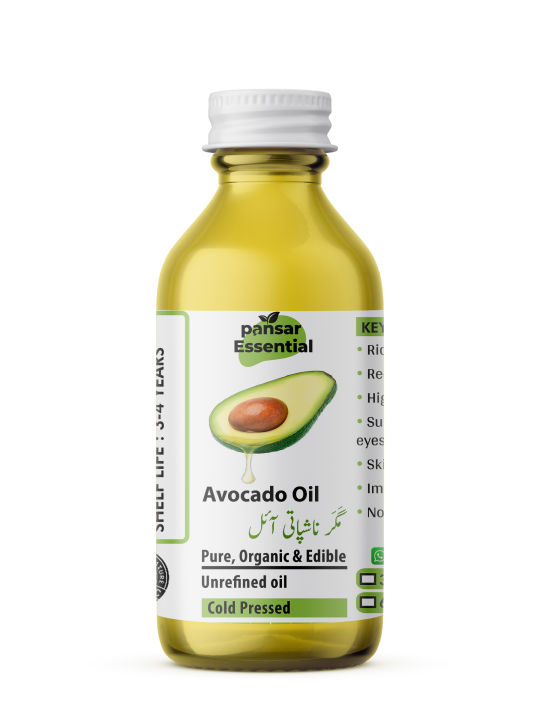 Avocado oil - Pansar Essential-(30 ML to 250 ML ) - Cold pressed - Edible, pure & original