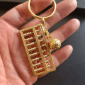 Mini brass small ruler 6cm small copper ruler thickened pure copper ruler student stationery personality creative small ruler brass small abacus beads movable creative car keychain pendant for men and women. 