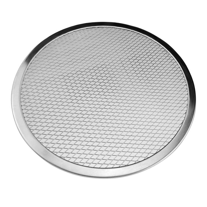 Aluminium Pizza Screen 6inch Non Stick Thicken Wire Mesh Pizza Baking Tray